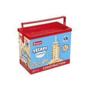 cavernedesjouets Baril planchettes Classic Bois, 100 Pieces + livret idees - tecap - Jeu Construction Enfant - Fabrique en France - Set Jouet + Carte Tigre (cavernedesjouets, neuf)