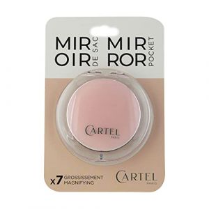 Miroir de sac rond rose (Parasanteonline, neuf)