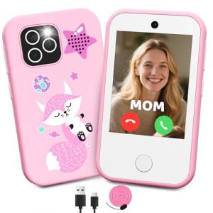 CHAKEYAKE T&eacute;l&eacute;phone pour Enfants 4G D&eacute;bloqu&eacute;, Smartphone pour Enfants avec Double Cam&eacute;ra, &Eacute;cran Tactile HD 2.8", Lecteur MP3, Lampe Torche, Jeux &Eacute;ducatifs, Cadeau pour Gar&ccedil;ons Et Filles 3-12 Ans (Unitech-EU, neuf)