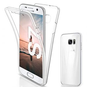 SOGUDE Coque pour Samsung S7 Etui, pour Samsung S7 Coque Transparent Silicone TPU Case Intégral 360 Degres Full Body Protection Coque Housse pour Samsung Galaxy S7 (Yunliuk, neuf)