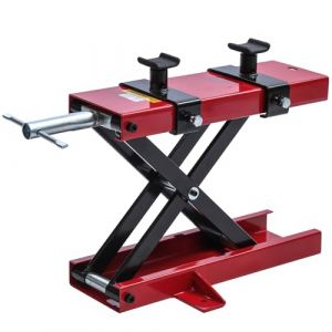TOPWAY Cric de Moto à Ciseaux Capacité de 500 kg Pont Élévateur pour Motos Plate-Forme, 9,5cm - 40cm Hauteur Réglable, pour Réparation Atelier Garage (AIMTools Ltd, neuf)