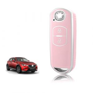 TOOMUME Coque Clé TPU, Etui Clé Étui Clé Adapté pour Mazda 2/3/6 M2 M3 M6 CX-3 CX-4 CX-5 CX-7 CX-8 CX-9 CX-30 CX-60 MX-5 MX-30 Atenza Axela, Couvre Clef Cache Cle Voiture Telécommande - Smart Key (TOOMUME, neuf)