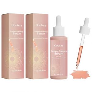 LOPHE 2 PCS Liquide Autobronzant &agrave; Pipette - Soin H&acirc;le Progressif, Teint Dor&eacute; Sans Soleil, Huile Hydratante au Beurre de Karit&eacute; &Carot&egrave;ne Naturel, Application Facile Corps/Visage,60ml (Botoo, neuf)