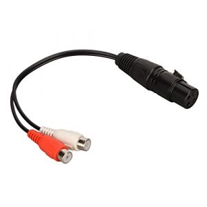 VBESTLIFE Câble Répartiteur XLR vers 2, XLR Femelle vers 2 Femelle Y, Câble Double 3 Broches vers 1 XLR Femelle vers Femelle, pour Console de Mixage, Amplificateur de Puissance, (Poover-eu, neuf)