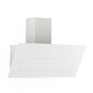 KLARSTEIN SleekAir Hotte Aspirante - Hotte Décorative 90 cm, Débit 718 m³/h, CEE A++, Éclairage LED 5W, Commande Tactile, Double Ventilation, Blanc (Klarstein France, neuf)