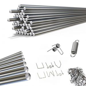 35pcs Rond Inox Tige Metal Barre Acier 1.6mm X 400mm Tube en Fer Rond Ferrotone Barre Metallique Tige Acier Inoxydable Rondes Solide pour Divers Arbre Bricolage Artisanat Mod&egrave;le Voiture Avion Paquet (RUNZEYUNKEJI, neuf)