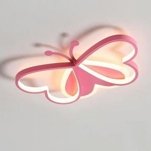 Plafonnier créatif papillon 19,8 pouces pour chambre d'enfant, lampe de protection oculaire à spectre complet, lustre de dessin animé 3D pour chambres, chambres de garçons ou de filles (Yoouu, neuf)