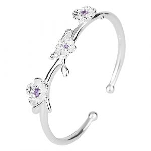 CLISPEED Femme Bangle Ajustable Ouvert Bangle Argent&eacute; &Eacute;l&eacute;gant Stress Bijoux Poignet (Yeahzl, neuf)