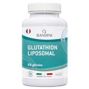 Bandini&reg; Glutathion Liposomal R&eacute;duit 60 G&eacute;lules, Forme Active L-Glutathion (Setria) R&eacute;ductase Bioactif, Haut Dosage, Absorption & Biodisponibilit&eacute;, L Glutathione Puissant Antioxydant Naturel Anti-&acirc;ge (Bandini Pharma, neuf)