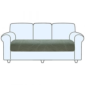 SHUOJIA Housse De Coussin De Canapé, Housse De Coussin Extensible, Housse Coussin D'assise Antidérapant, Housse De Protection pour Meubles Seat for Pets & Kids (Green,Large-3-Seater) (SHUOJIA, neuf)