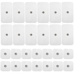 Lot de 32 &eacute;lectrodes Tens - 18 x 5 x 5 cm + 14 x 5 x 9 cm - Kit d'&eacute;lectrodes autocollantes en gel - Pour appareil Tens - R&eacute;utilisable - Convient pour les appareils Tens et les appareils d'entra&icirc;nement (KAROULLA, neuf)