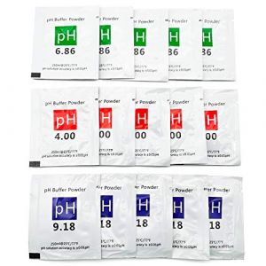Joody 15 pcs pH Test Meter Mesure lot Solution Tampon de Mesure de la Poudre Tampon pH 4.00/6.86/9.18 Point d'étalonnage Regard pour pH Mètre Étalonnage Rapide et Précis du pH de Pureté d'eau (Joody, neuf)