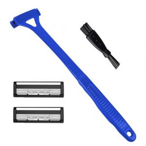 Rasoir de dos pour homme | Épilation manuelle du dos et rasoir corporel | Rasoirs corporels à trois couches | Toiletteur pour le dos, la poitrine et les bras (truser, neuf)