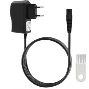 Chargeur Adaptateur 12V pour Braun Rasoir &Eacute;lectrique S&eacute;rie 9/7/6/5/4/3/2/1, Remplacement d'alimentation Chargeur, Cable Alimentation Rasoir, avec Brosse de Nettoyage, Protection Multiple (TuGuangZhi, neuf)