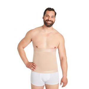 FINN Ceinture de Compression Homme - Gaine Amincissante pour Un Ventre Plus Plat en Coton - Ceinture Body Shaper Forte pour Hommes Invisible Couleur de Peau Nude XL (FINN Design, neuf)