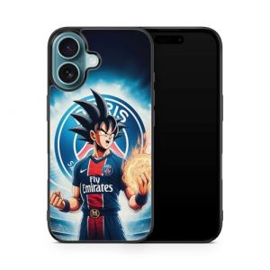 Générique Coque de téléphone Compatible Iphone 16 DBZ Animé Manga Japon Dragon, Motif Maillot de Foot, PSG Paris Ref 804 (coques-en-folie, neuf)