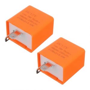 Centrale Clignotant LED Moto,2Pin Centrale Clignotante 12v 2PCS, Clignotant Moto LED,Relais de Universel, Indicateurs de Lumi&egrave;re pour Voiture (AMAAL ABD LIMITED, neuf)