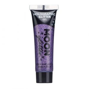 Gel holographique paillettes pour le visage et le corps par Moon Glitter - 12ml - Violet - Paillet&eacute; pour visage. (NeonBeauty, neuf)