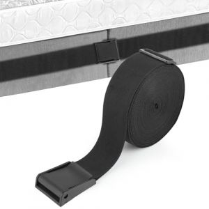 Wenrescry Pont de Lit - Sangle Matelas pour Relier Deux Matelas pour Une Surface de Couchage Spacieuse | Support de Matelas Pont pour Lit Double -12M*5cm (Acd_max, neuf)