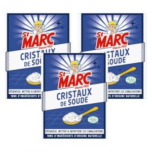 St Marc Cristaux de Soude Nettoyant Multi-Usage 100% d'Origine Naturelle 680g - Lot de 3 (Stock Bureau Maison Bien-être, neuf)