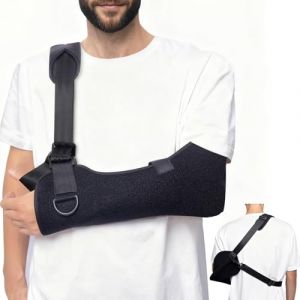 JTF Echarpe de Bras, Maintien du Bras, Attelle Bras pour Blessures,Echarpe de Soutien pour Soulage les Douleurs de Fracture et Luxation de l'&Eacute;paule - Homme et Femme (M,27-38CM) (JTF-EU, neuf)