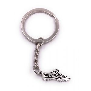 H-Customs Sport chaussure sneaker football porte-cl&eacute;s pendentif argent m&eacute;tal (h-customs17, neuf)