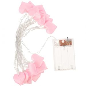 Alipis Guirlande Lumineuse Coeur Tissu Led Mètres Décoration Intérieure Féerique Pour Saint-valentin Atmosphère Romantique Et Festive (Calloway Pagan, neuf)