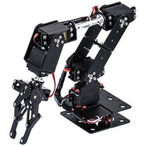 Kit de Bras Robotique Arduino Bras Robotique 6Dof Robot Bras Mécanique Pince Griffe Kit Dof Manipulateur Pièces de Robot Industriel (Eugeeu, neuf)