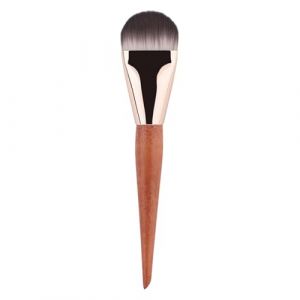 manhegari Pinceau de fond de teint pour maquillage liquide, pinceau ultra fin pour fond de teint liquide pour le visage | Poils doux, applicateur portable avec poignée en bois pour mélanger la crème (yaliuzm, neuf)