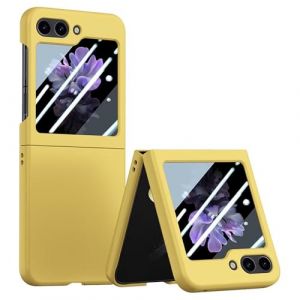 RankOne Coque de T&eacute;l&eacute;phone pour Samsung Galaxy Z Flip6 / Samsung Galaxy Flip 6 2024 (6.7" inches), &Eacute;tui Rigide en Silicone Anti Chute et Anti Rayures - Jaune (Rankone, neuf)