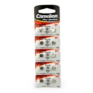 10 Camelion AG4 / LR66 / 177 / 377 / LR626 pile bouton longue durée de vie (date d'expiration marqué) (NEC PLUS ULTRA, neuf)