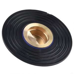 HEIBTENY Siphon de sol &agrave; &eacute;coulement rapide - Filtre pour &eacute;vier de douche - Clapet anti-retour - 100 x 42 x 45 mm (noyau en cuivre noir) (Demingshops, neuf)