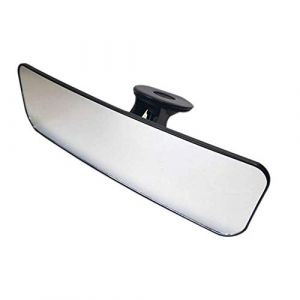 R&eacute;troviseur Int&eacute;rieur Conduite Accompagn&eacute;e Universel pour Voiture Miroir Anti-&eacute;blouissement Clip Panoramique pour V&eacute;hicule (Miroir Blanc/avec Ventouse) (BININBOX-FR, neuf)