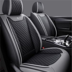 Muchkey Housse de Siege Voiture pour Seat pour Ateca Housse de Protection Si&egrave;ge Voiture -Ensemble de Housses Si&egrave;ge Avant et Arri&egrave;re Accessoire Interieur,MH31-Couleur Noir Gris (Muchkey, neuf)
