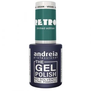 Andreia Professional - The Gel Polish - Gel sans solvant - Collection limit&eacute;e RETRO - Couleur RT1 Hypnotic Dark Turquoise (Giser - Beauty Professionals, neuf)