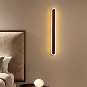 WRMING LED Lampe Murale a Pile Sans fil Applique Murale Interieur Chambre avec Interrupteur Noir Métal Lampe de Mur Rechargeable pour Salon Couloir Salle de Bains Cuisine, Blanc Chaud,60cm 13W (WRMING-FR, neuf)