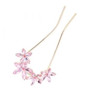 BESTYASH casque de mariage cheveux strass forme cheveux de mariage filles mariées bleu accessoires de cheveux pour femmes accessoires de cheveux de mariée Métal rose (Feast of Yan, neuf)