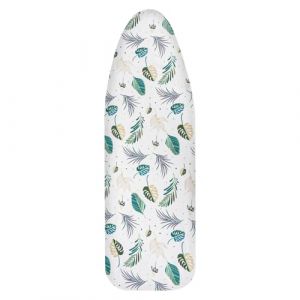 AOOTE Housse Table &agrave; Repasser, 110x35cm, Housse pour Table &agrave; Repasser Universelle, Housse &agrave; Repasser avec Bande &Eacute;lastique Resserrable, pour Fers &agrave; Repasser Ordinaires et &agrave; Vapeur (Feuille) (LucyJinFuLai, neuf)