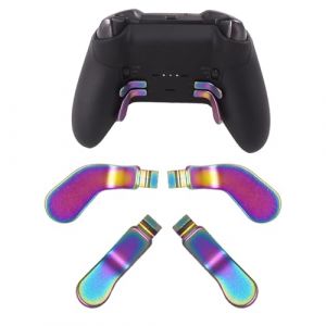 4 Pack Elite Controller Paddles pour Xbox Elite 2 Controller Paddles,Acier Inoxydable Elite Core Controller Paddle pour Xbox One Elite Controller Series 2,Elite Series 2 Core Controller (Arc-en-ciel) (peipei-eu, neuf)