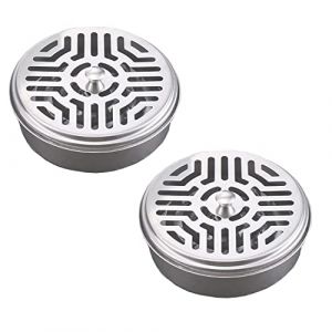 MEISO 2 Pièces Supports en Spirale de Moustiques en Acier Inoxydable, pour Bobines de Moustiques, Support Spirale Anti Moustique Bobine, pour Maison, Jardin, Camping, Pêche, Voyage, Extérieur (2) (MEISO-EU-online, neuf)