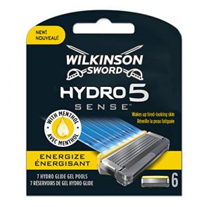Wilkinson - Hydro 5 Energize - Lames de rasoir pour Homme - pack de 6 (Dalilé, neuf)