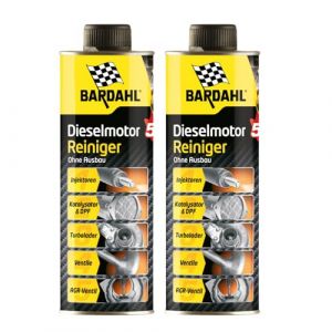Bardahl Nettoyant de Moteur Diesel 5 en 1 | Nettoyant syst&egrave;me pour Moteurs Diesel &ndash; Nettoyage soupapes AGR Filtre &agrave; Particules Diesel DPF Injecteurs &ndash; 500 ML (2) (BORROZZINOMOTO, neuf)
