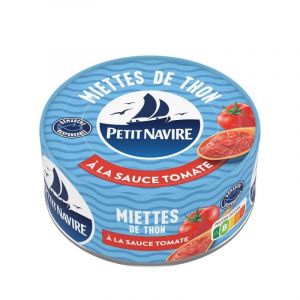 PETIT NAVIRE | Petit Navire Miettes De Thon À La Sauce Tomate Démarche Responsable 140G | Lot De (3) | livraison offerte (A TA PORTE, neuf)