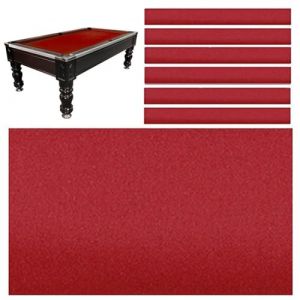 FUYAO Kit de remplacement en feutre pour table de billard - 2,1 m/2,4 m/2,7 m/3,4 m - Couverture durable pour table de billard avec 6 toiles de fond pour une vari&eacute;t&eacute; de jeux et de snooker (USA AO, neuf)
