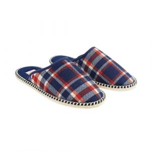 Mules Mixte 41-42 style charentaise couleurs Bleu MIF - Mule en coton/laines Pantoufles été - confortables/chaudes - Semelle confortable en feutre tressé antidérapante , Chausson Extérieur/intérieur (La Pantoufle du Berry, neuf)