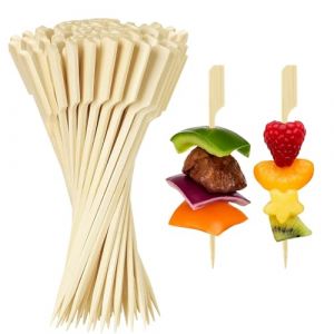 BOULESENM 200PCS Brochettes de 12 cm, Cocktail Brochettes pour Ap&eacute;ritif, Pique broch&eacute;tte Verres &agrave; Cocktail et Bonbons B&acirc;tonnets de Bois pour Cocktails,Fruits et Sandwichs (SynapseCommerce VCC., neuf)