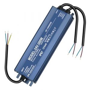 alimentation 24v 12.5A, Transformateur 220V 24V 300W, led driver 24v étanche IP67, Transfo AC à DC, convertisseur 220v 24v, pour CCTV MR16 G4 MR11 GU5.3 Ampoule et Bande Lumineuse LED, Non Dimmable (CYHQ-EU, neuf)