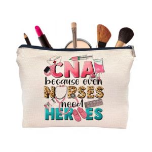 MOPZIJA trousse infirmiere,Kit Survie Infirmi&egrave;re Sac Cosm&eacute;tique Multi-Usages Trousse Maquillage Toile Stylo Trousse Toilette Voyage Fermeture &Eacute;clair Fournitures Scolaires pour Soins Praticien (qinhuangdaozhaozangshangmaoyouxiangongsi, neuf)