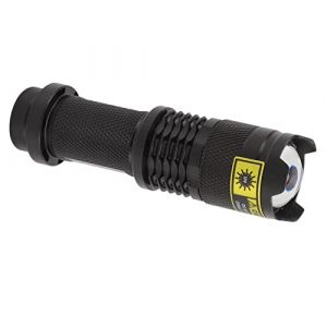 Lampe de poche ultraviolette, lampes de poche UV &eacute;tanche &agrave; piles r&eacute;sistant aux chocs en aluminium 365 nm pratique pour les tapis (Majuexid, neuf)