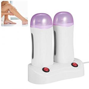 Chauffe-cire, chauffe-cire, chauffe-cire, violet, double cartouche de cire d'épilation, kit avec cire chaude pour épilation électrique, tibia rollon machine à épiler pour une belle (yuyte, neuf)